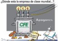 ¿Dónde está la ‘empresa de clase mundial’? Caricatura de la CFE y sus apagones en Corregidora (2026)