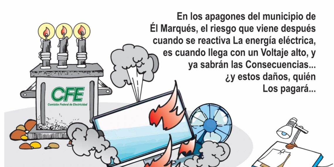 ¿Dónde está la empresa de clase mundial?: Apagones y electrodomésticos quemados en El Marqués.
