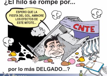 Cartón de Carbajal: ¿El hilo se rompe por lo más delgado entre la CNTE y el Mundial?