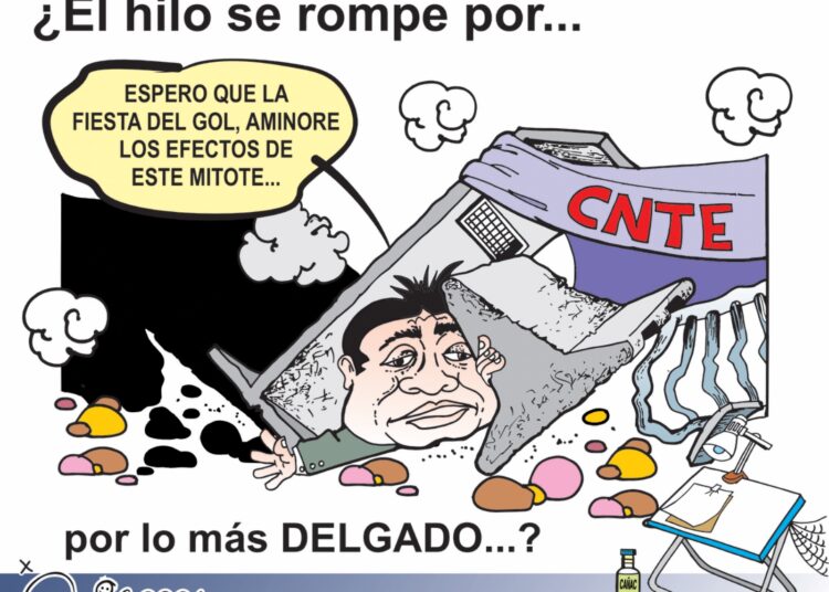 Cartón de Carbajal: ¿El hilo se rompe por lo más delgado entre la CNTE y el Mundial?