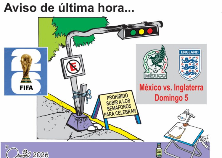 ¡Aviso de última hora! México vs. Inglaterra en el Mundial 2026: Prohibido subirse a los semáforos.