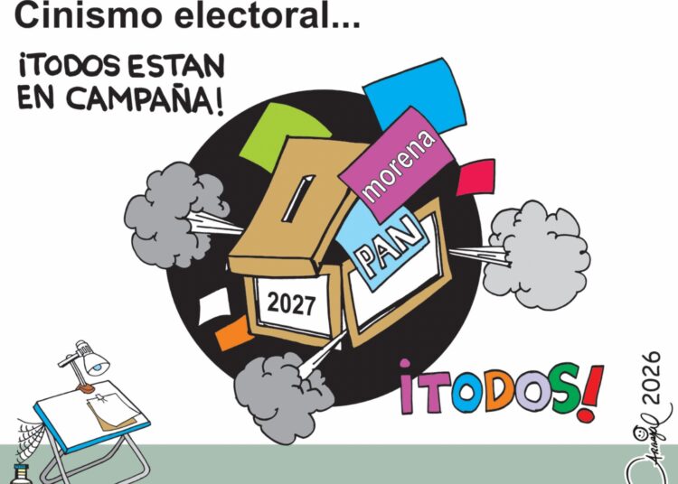 Cinismo electoral: Todos están en campaña rumbo a 2027.